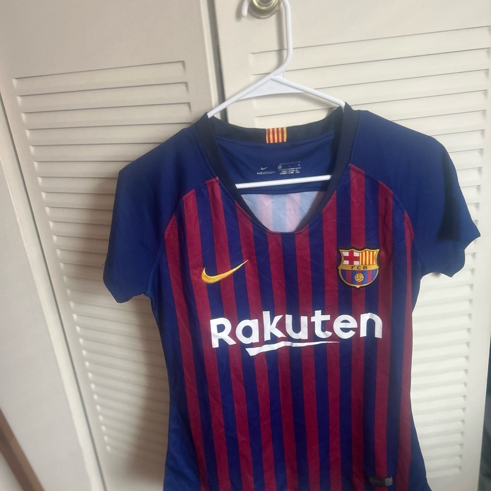 Nike FC Barcelona Jersey Blue and Red Striped